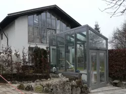 Glashaus-Glasgiebel-Stahlkonstruktion